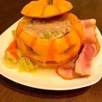 Snapdishの料理写真:プッチーニの肉詰め。
ジャックオランタン風|café cou couさん