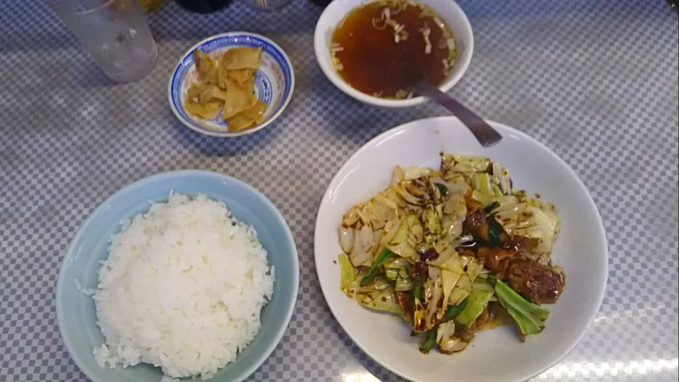 回鍋肉定食|まぐろさん