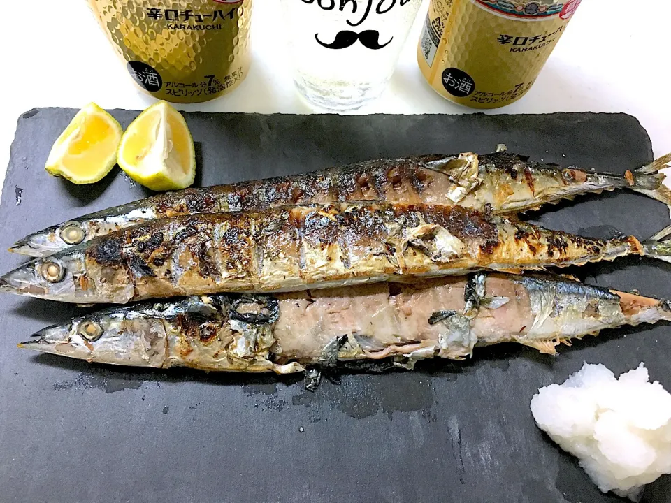 秋刀魚

 #男の手料理  #焼酎ハイボール  #酩酊親父|酩酊親父さん