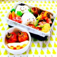 ＊おにぎりちゃんのミニ野菜弁当＊