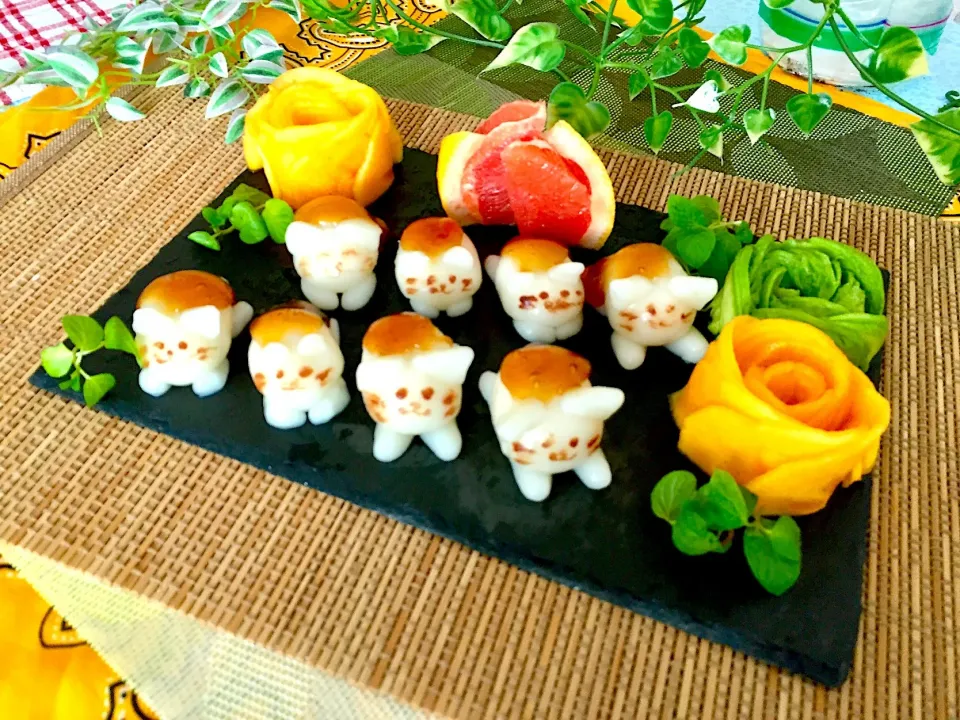 みたらし団子
みたらしにゃんこ
アボカドバラと柿のバラ
ピンクグレープフルーツ|yochimalu.muさん