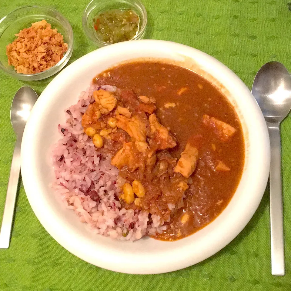 鶏ムネ肉と大豆の薬膳カレー🍛🥄|yumyum😋さん