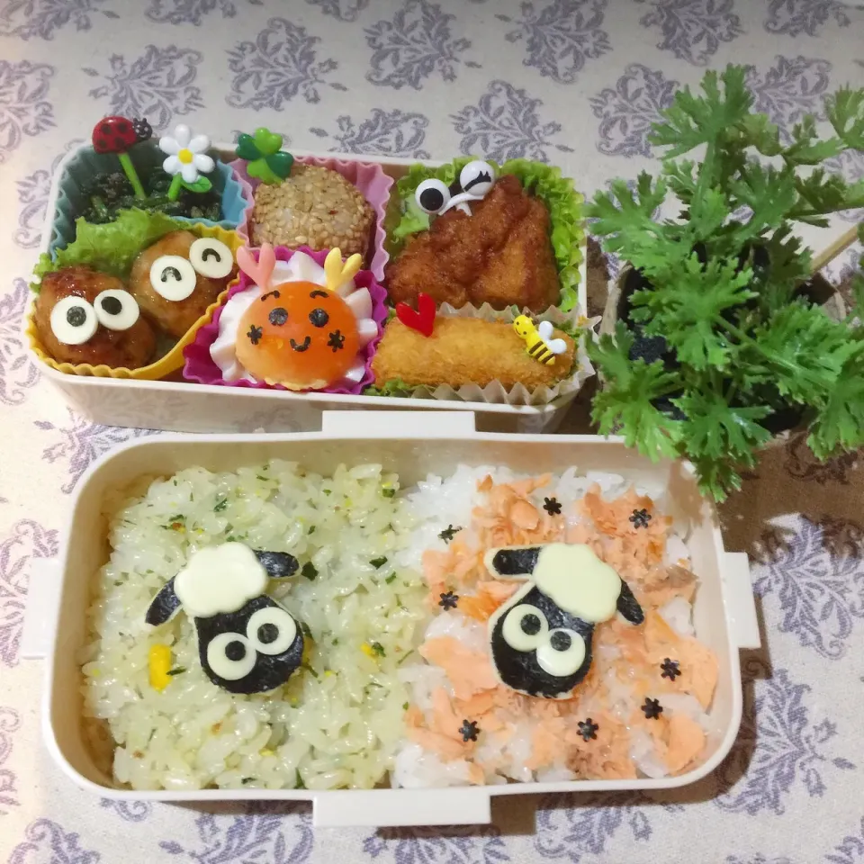 Snapdishの料理写真:11/6❤︎娘のお弁当❤︎
#お弁当 #お昼ごはん #娘弁当 #ランチ #二色 #ひつじのショーン|Makinsさん