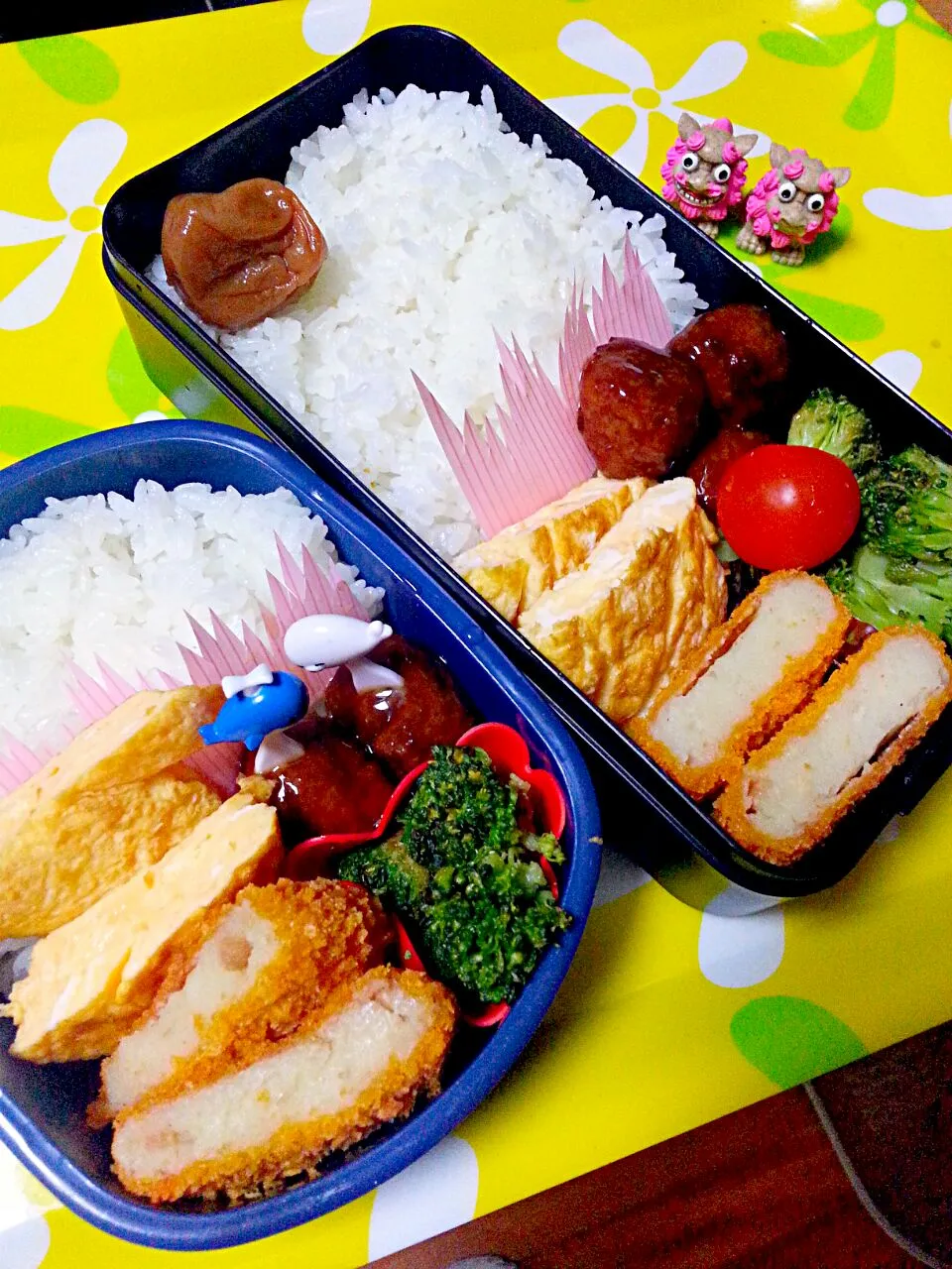 夫の弁当、娘の弁当|みどりさん