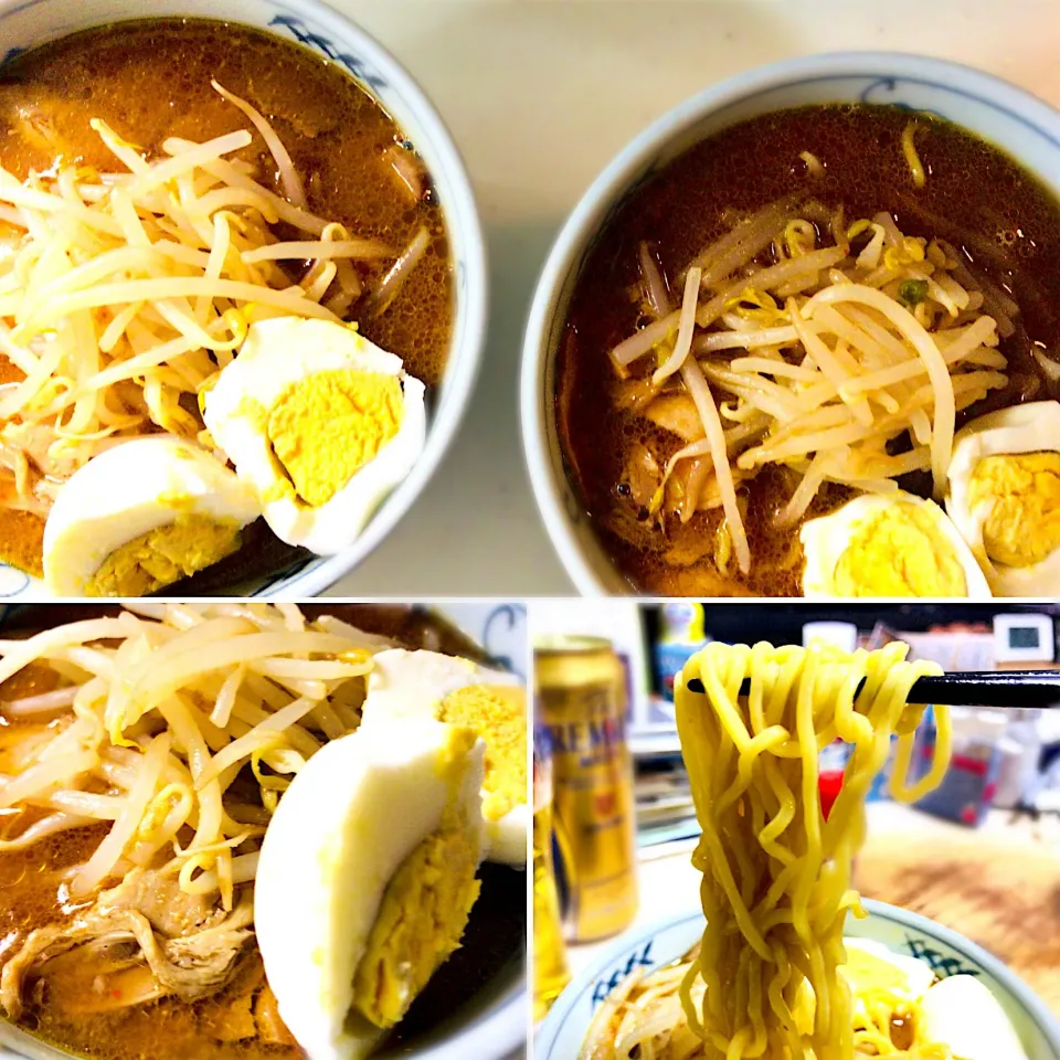 Snapdishの料理写真:“焼豚 味噌ラーメン”
茹で玉子はボロボロ…(泣)
焼豚はスープに沈んでいます(苦笑)|平大さん