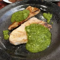 Snapdishの料理写真:ヒラスのバジル焼き|蝶のさん