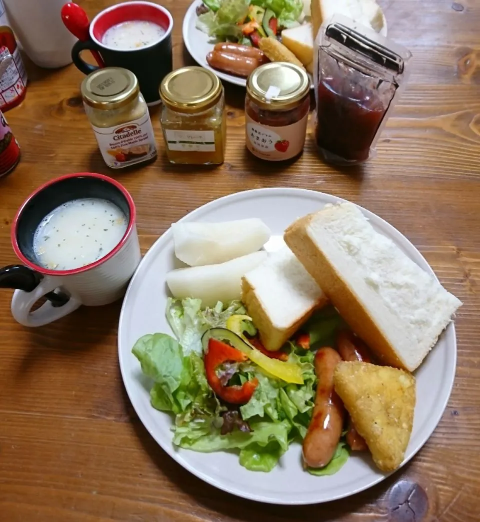 Snapdishの料理写真:『乃が美の食パンで朝ごはん』|seri-chanさん