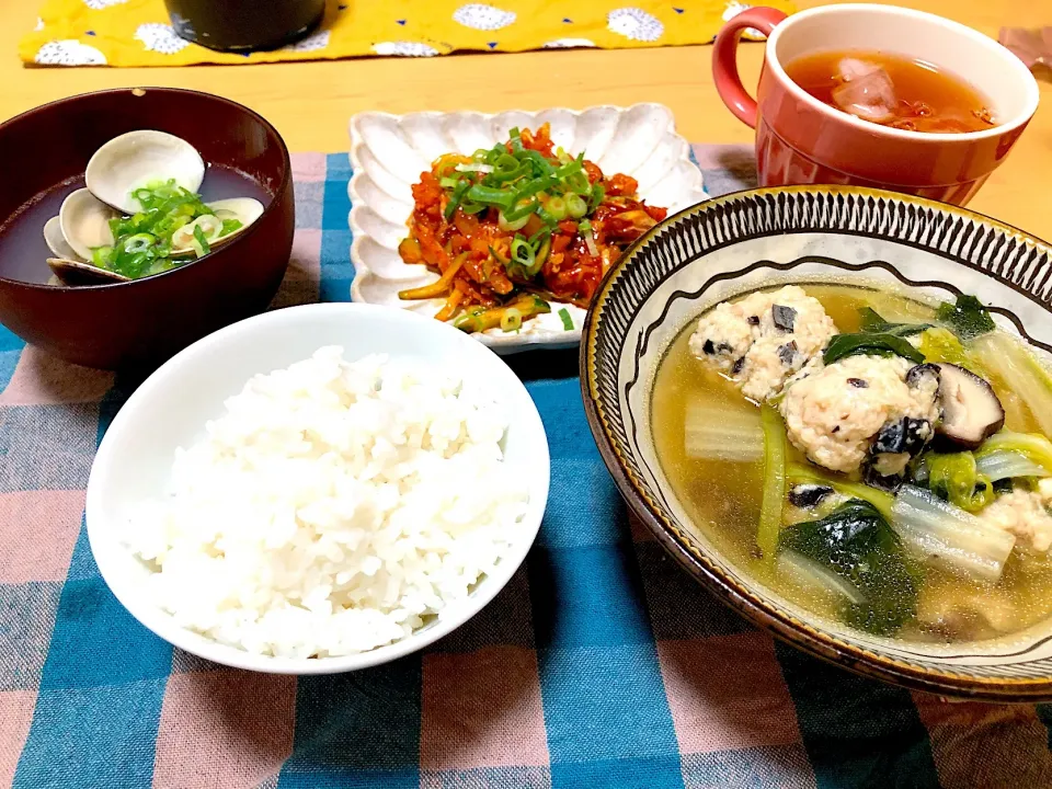 鶏ひき肉のだんご、和風あんかけ。|ゆうこさん