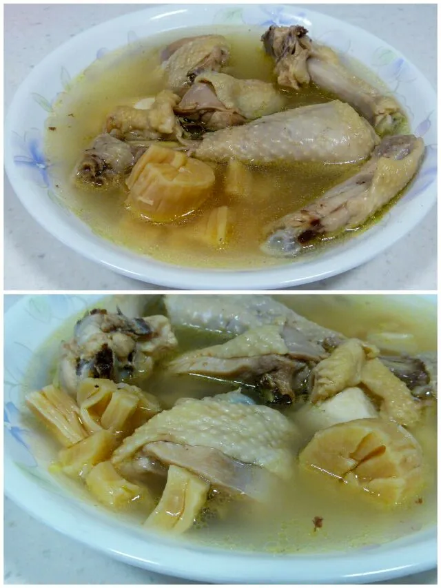 free range chicken soup with dried scallops|steven z.y.さん