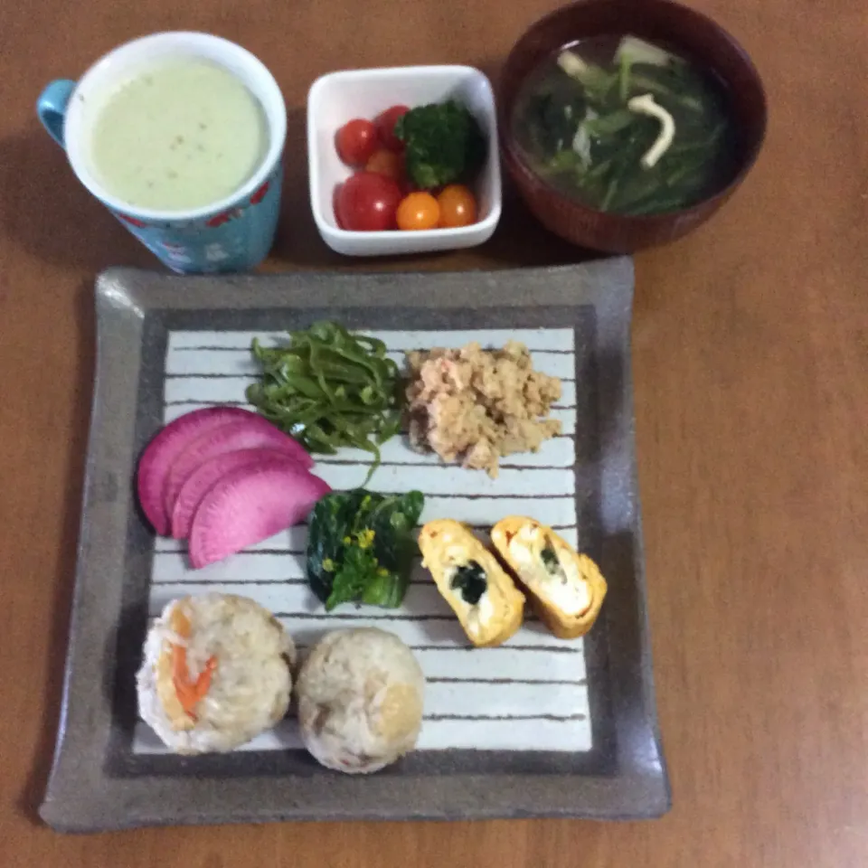 Snapdishの料理写真:和ンプレート朝ごはん|kaorinさん