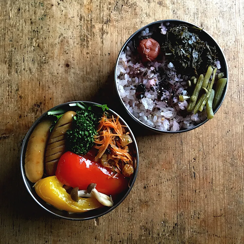 今日のお弁当‼︎ 8 November
 #お弁当  #弁当  #obento  #bento  #お昼ごはん  #昼ごはん  #ランチ  #lunch  #野菜たっぷり  #雑穀入りごはん  #野菜炒め弁当|Yoshinobu Nakagawaさん