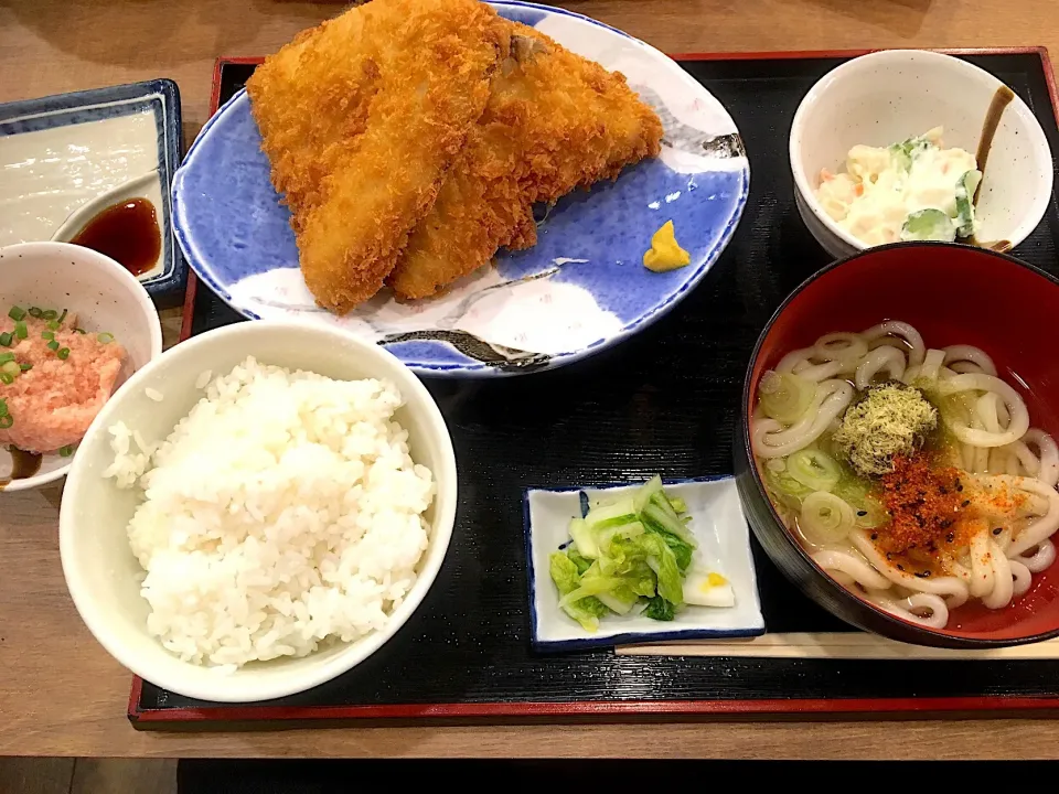 磯丸水産 アジフライ定食|ogossohさん