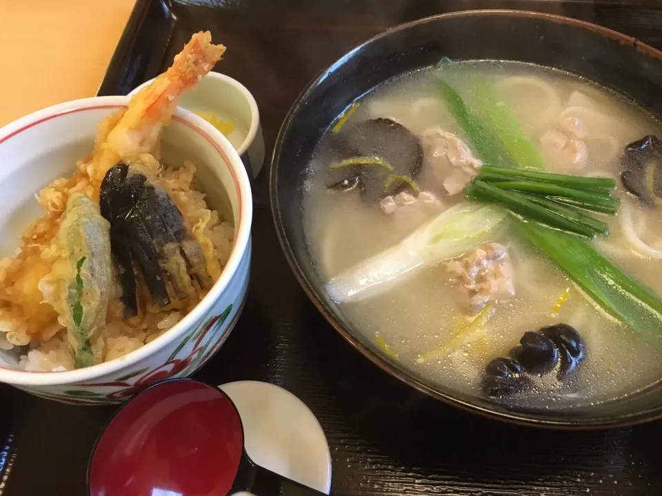 塩麹うどん&小天丼|フージさん