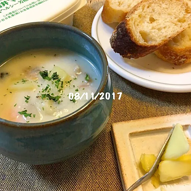 Snapdishの料理写真:クラムチャウダー|友さん