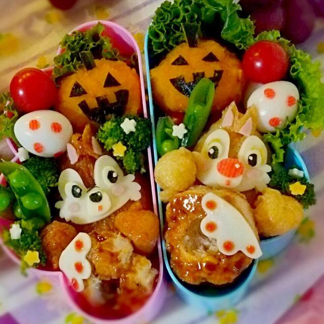 チップとデールのキャラ弁 チップとデールキャラ弁obento そらねこ Snapdish スナップディッシュ Id Ayaepa