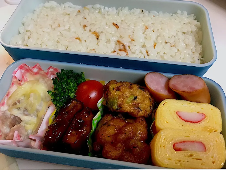 #桜えびと生姜の炊き込みご飯
 #お弁当 
 #今日のお弁当|ゆぺこさん