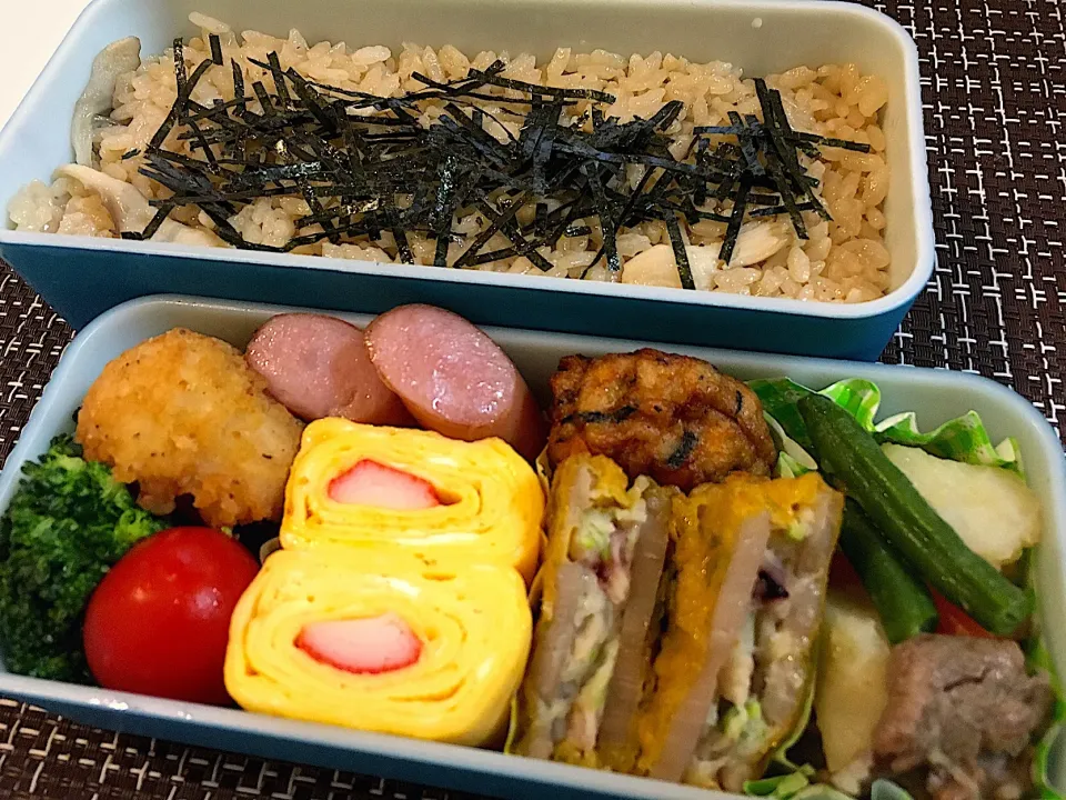 #舞茸の炊き込みご飯 
 #お弁当 
 #今日のお弁当|ゆぺこさん