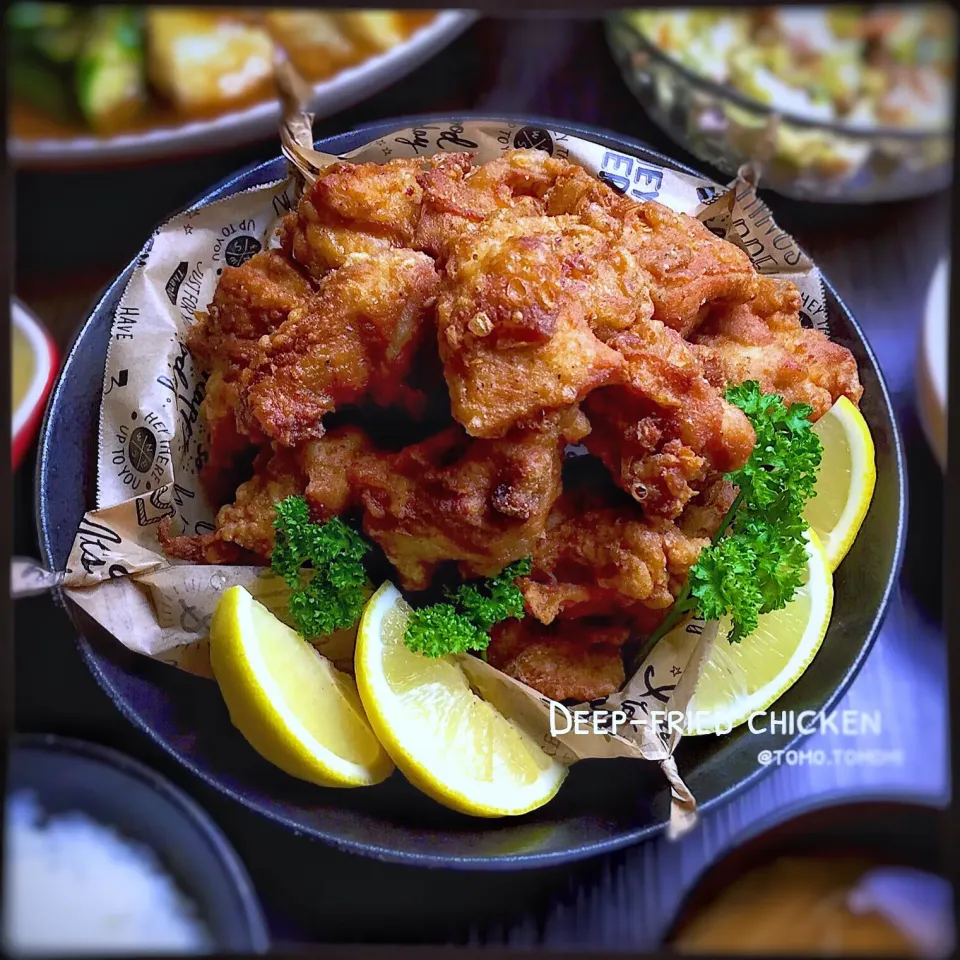 鶏の唐揚げ
にんにくたっぷり醤油味|ともみ。さん