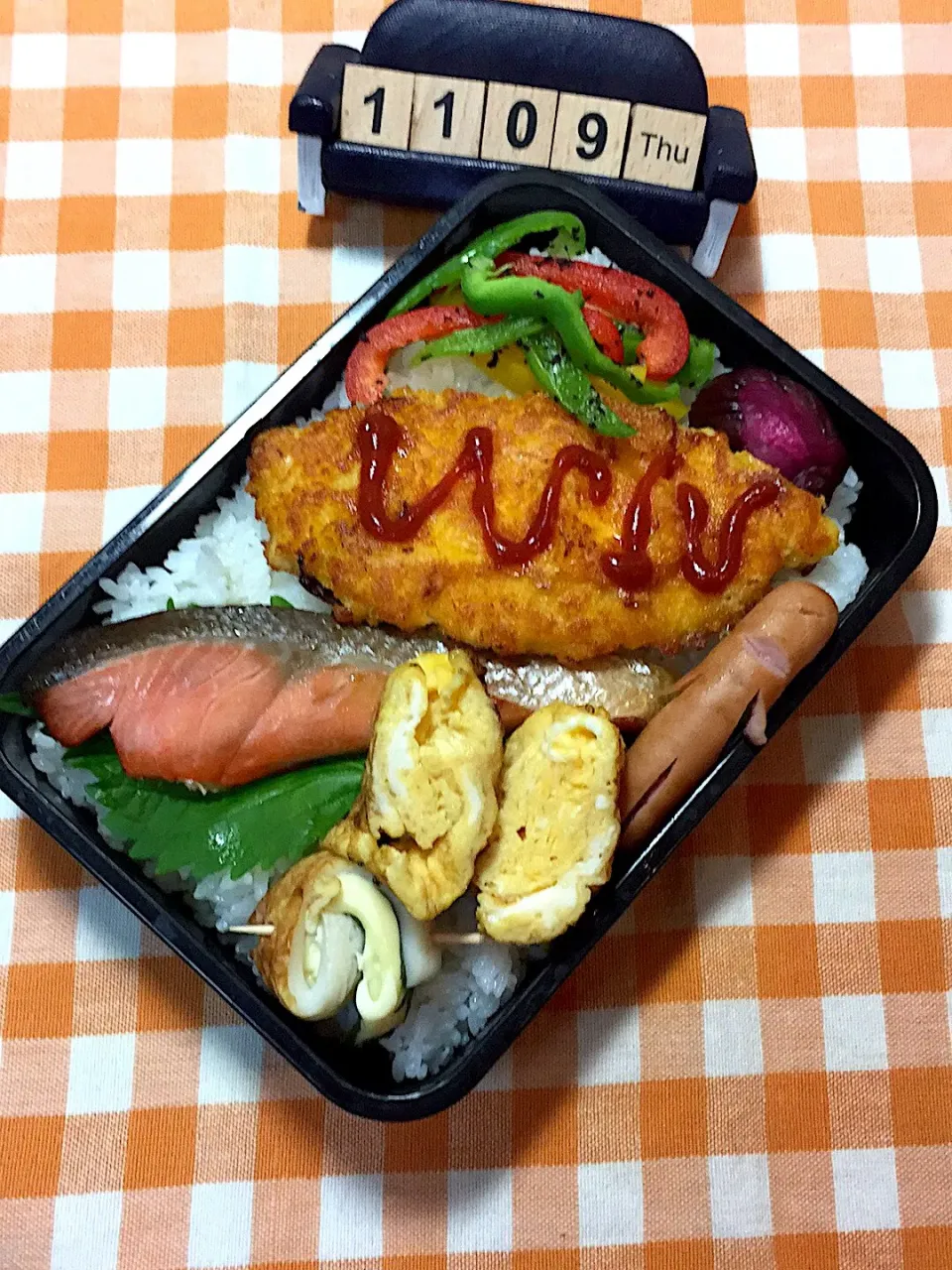 Snapdishの料理写真:１１月９日の高3男子のお弁当♪|ごっちさん