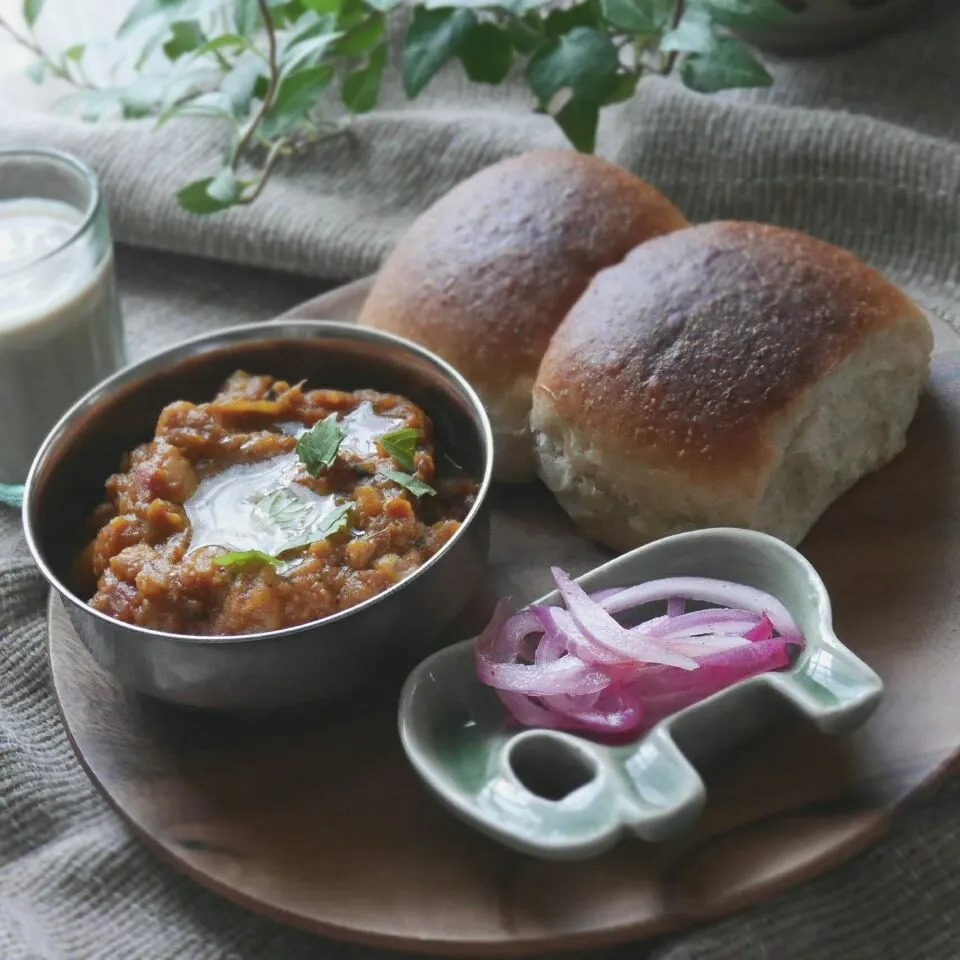 パオ・バジで朝ごパン🌿Pav bhaji|まちまちこさん