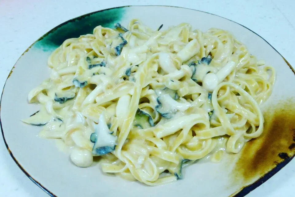 pasta with sea snails and mushrooms|steven z.y.さん