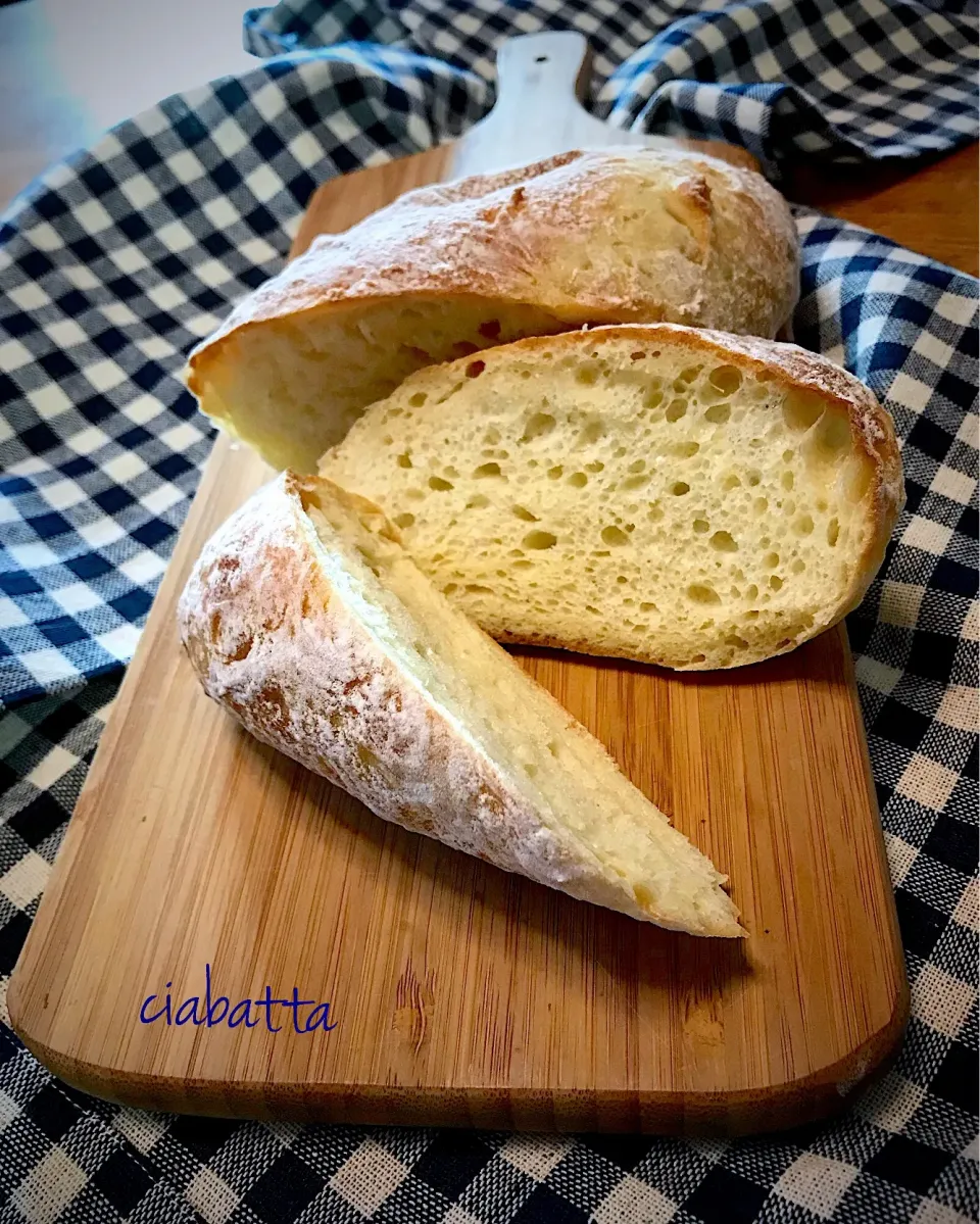 koichiさんの料理 チャバタ。  #ciabatta#チャバタ#生イースト#キタノカオリ|nononkoさん