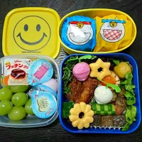 Snapdishの料理写真:延期続きの遠足弁当❗キャラ弁当卒業
だけどちょっと恋しい可愛いお弁当を目指し(笑) #ドラえもん#遠足弁当#お弁当#蒸したまご#簡単料理|Miwaさん