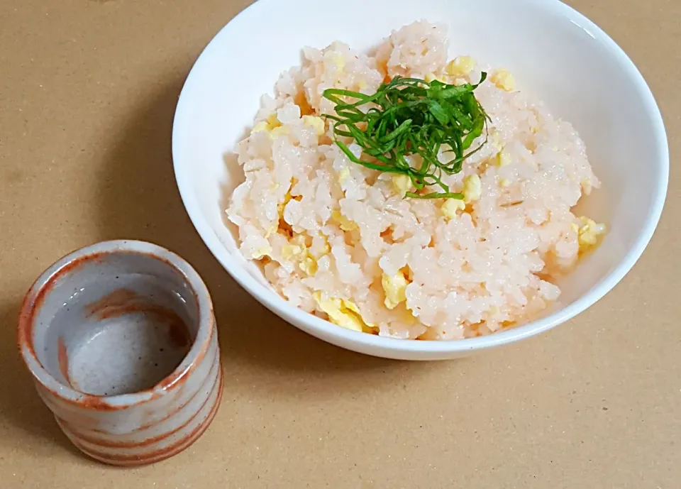 押し麦入り明太子と卵そぼろの混ぜご飯|ナナさん