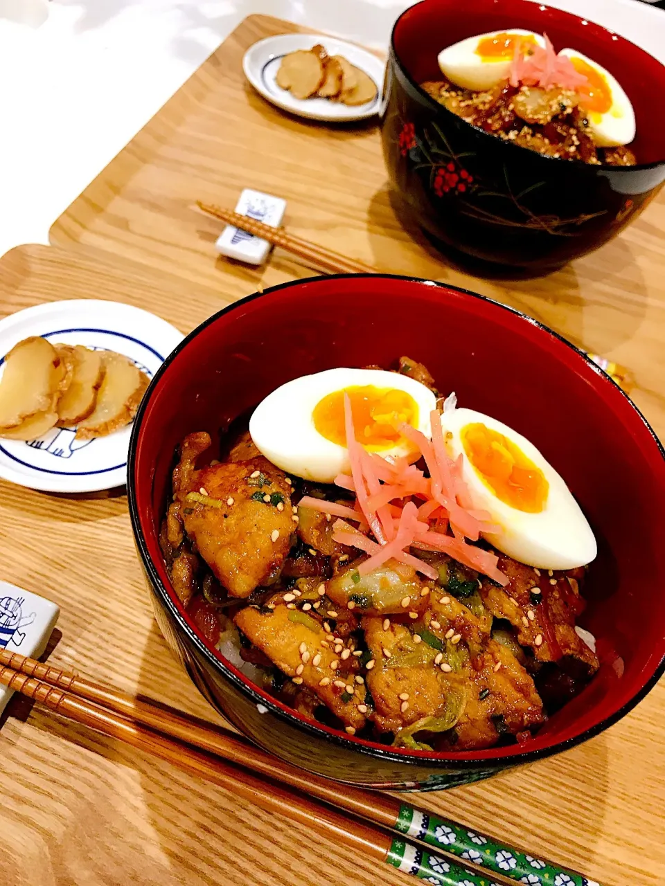 豚肉味噌スタミナ丼|さっちんさん