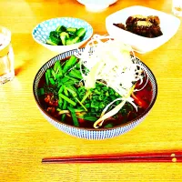 Snapdishの料理写真:テイストメイド再現(^^)
激辛麻婆チーズうどん 温玉ニラのっけ。#椀々 #真夜中のしめ
味とトッピングちょい足しレシピ|成清 絢香さん