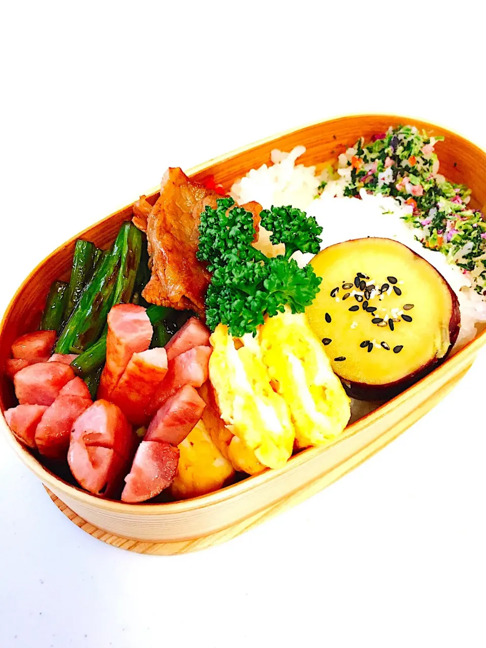 ニンニクの芽カルビ焼肉弁当(o^^o)|デコさん