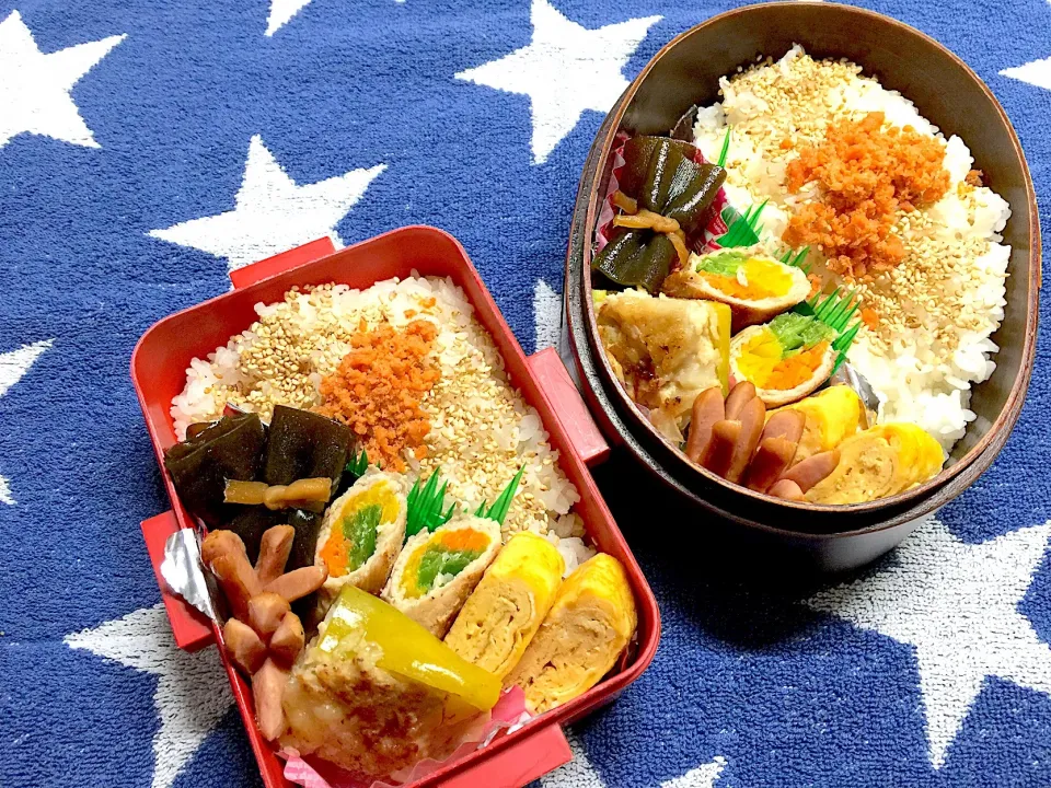 肉詰め&肉巻き弁当🍱|三姉妹のママさん