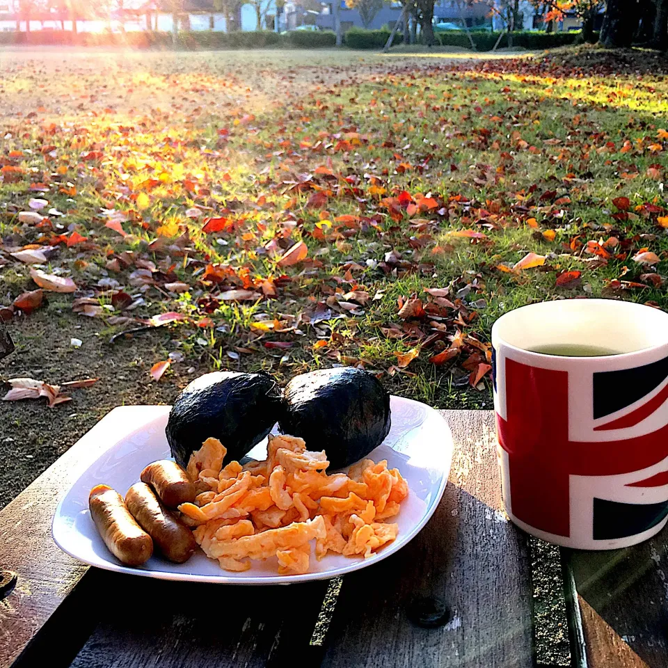 Snapdishの料理写真:ピクニック朝ごはん‼︎
 #ピクニック  #ピクニック弁当  #朝ごはん  #朝ごはんプレート  #ワンプレート朝食  #おにぎり  #実家のお母ちゃん  #大阪芸術大学短期大学部|Yoshinobu Nakagawaさん