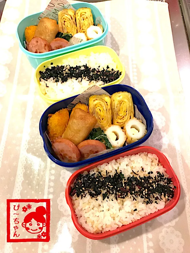 Snapdishの料理写真:姉妹☆高校生弁当😊426日目と104日目|☆ぴ〜ちゃん☆さん