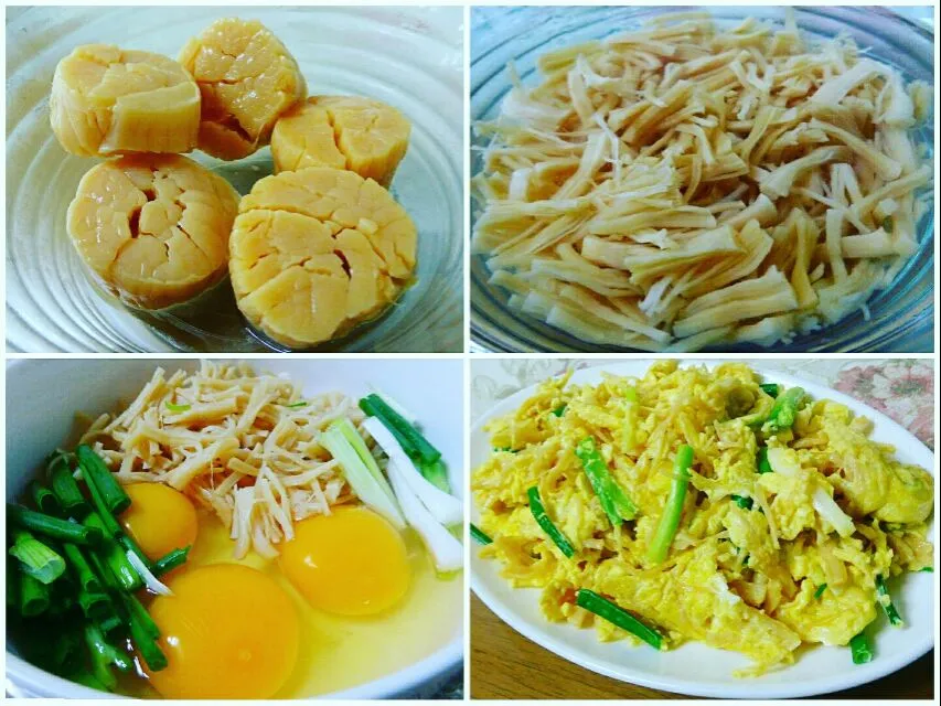 scrambled eggs with dried scallops|steven z.y.さん