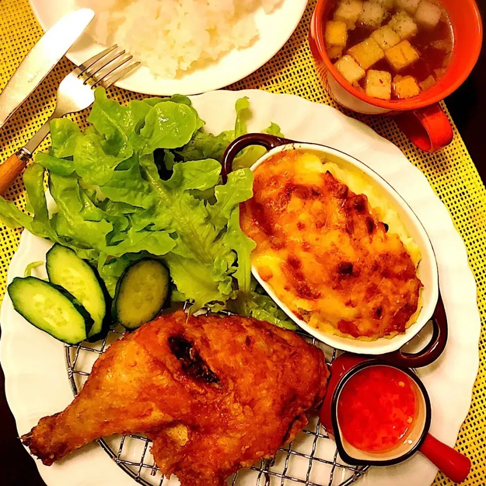 鶏モモのカリカリフライドチキン🍗🍗🍗|Kashimanakitchenさん