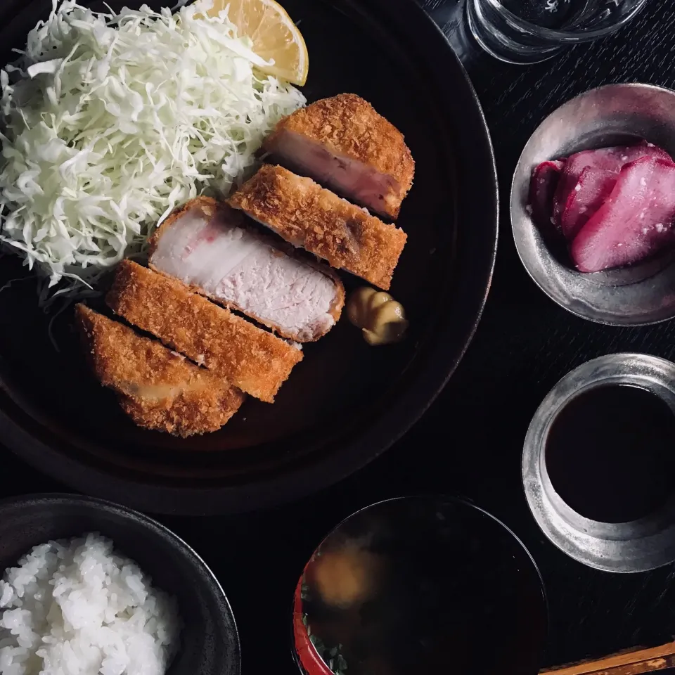 甘酒ロースカツ定食|やまださん