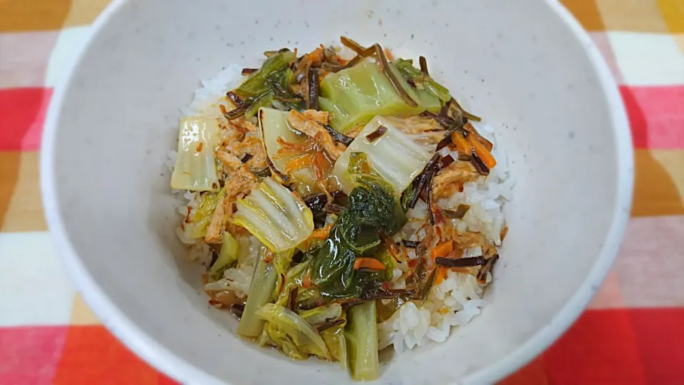 昆布と帆立あんかけ丼|よっしー(=^ェ^=)さん