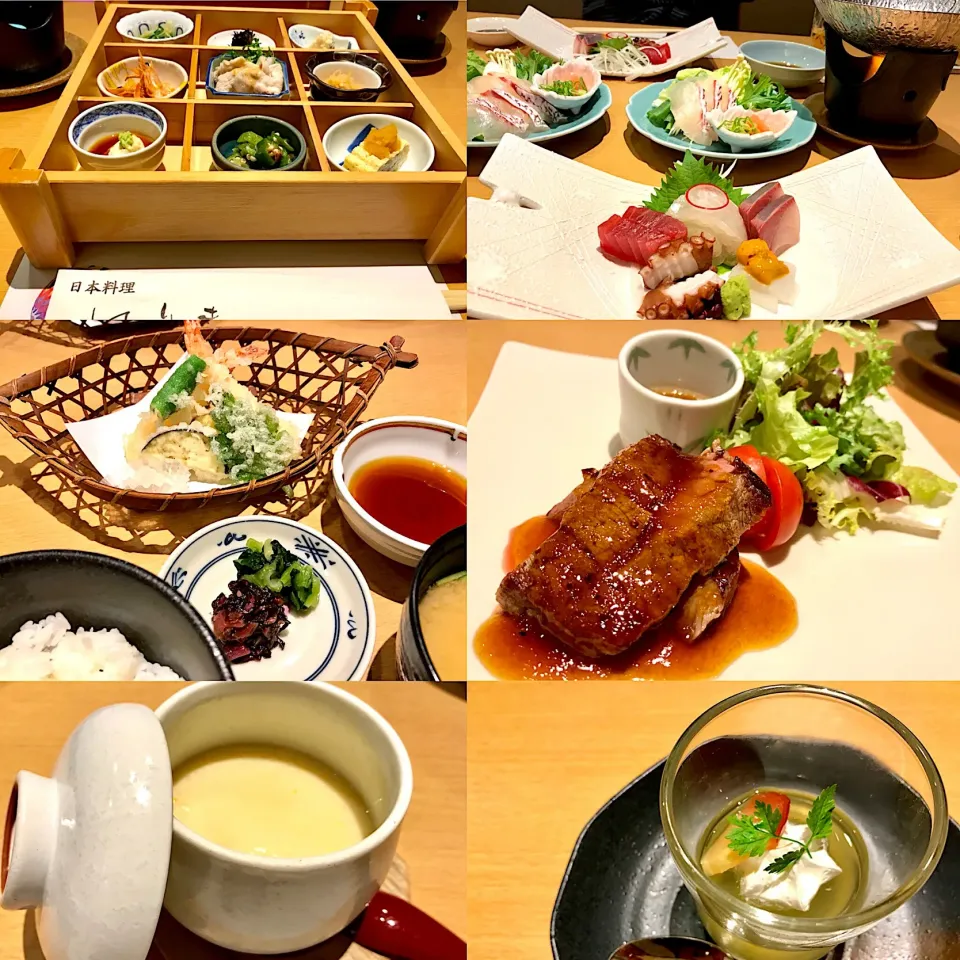 Snapdishの料理写真:夕飯は、日本料理 はりま  で和食。|sono.kさん