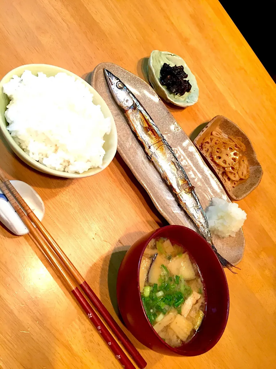 秋刀魚の塩焼き定食|めぐみさん