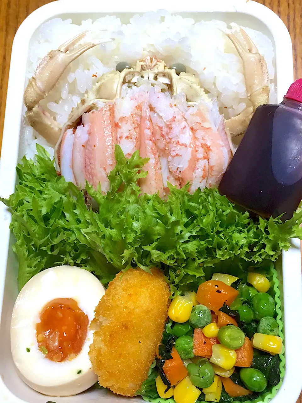 11月11日 香箱ガニ弁当≧(´▽｀)≦ チョキチョキ|かよっぺさん