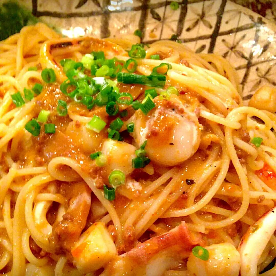 帆立のパスタ🍝ランチ|zeroweb_bossさん