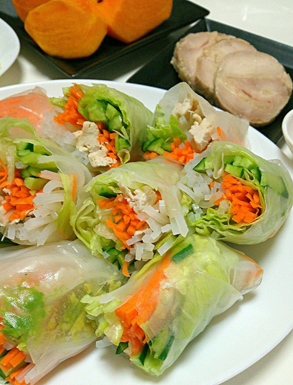 Spring rolls 生マロニーで生春巻き  #おうちごはん#うちごはん|まめさん