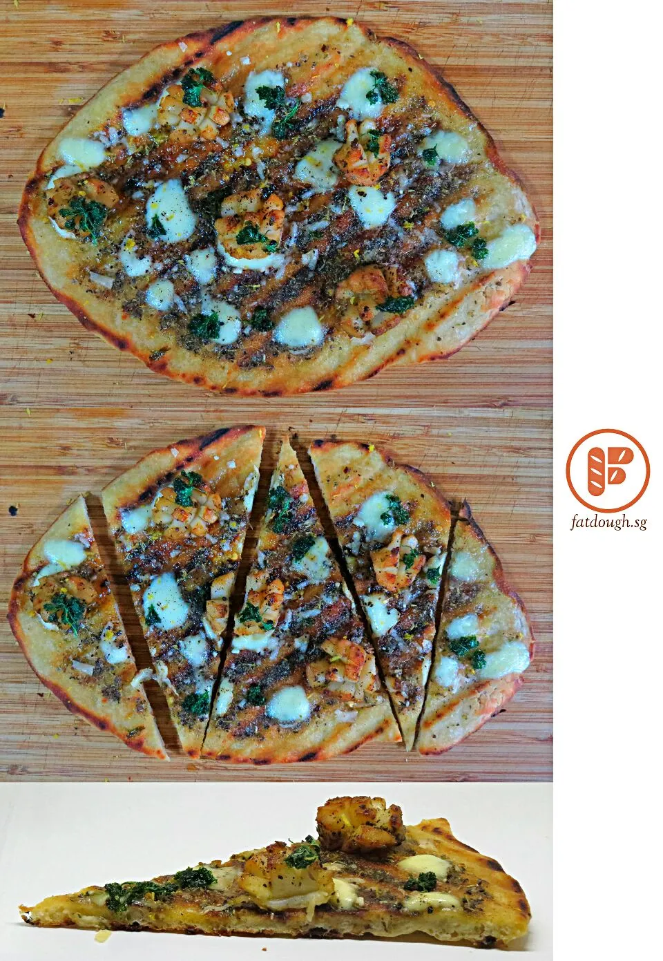 Grilled Pizza Homage: Frank Pepe's White Scallops Pizza|Daniel Limさん