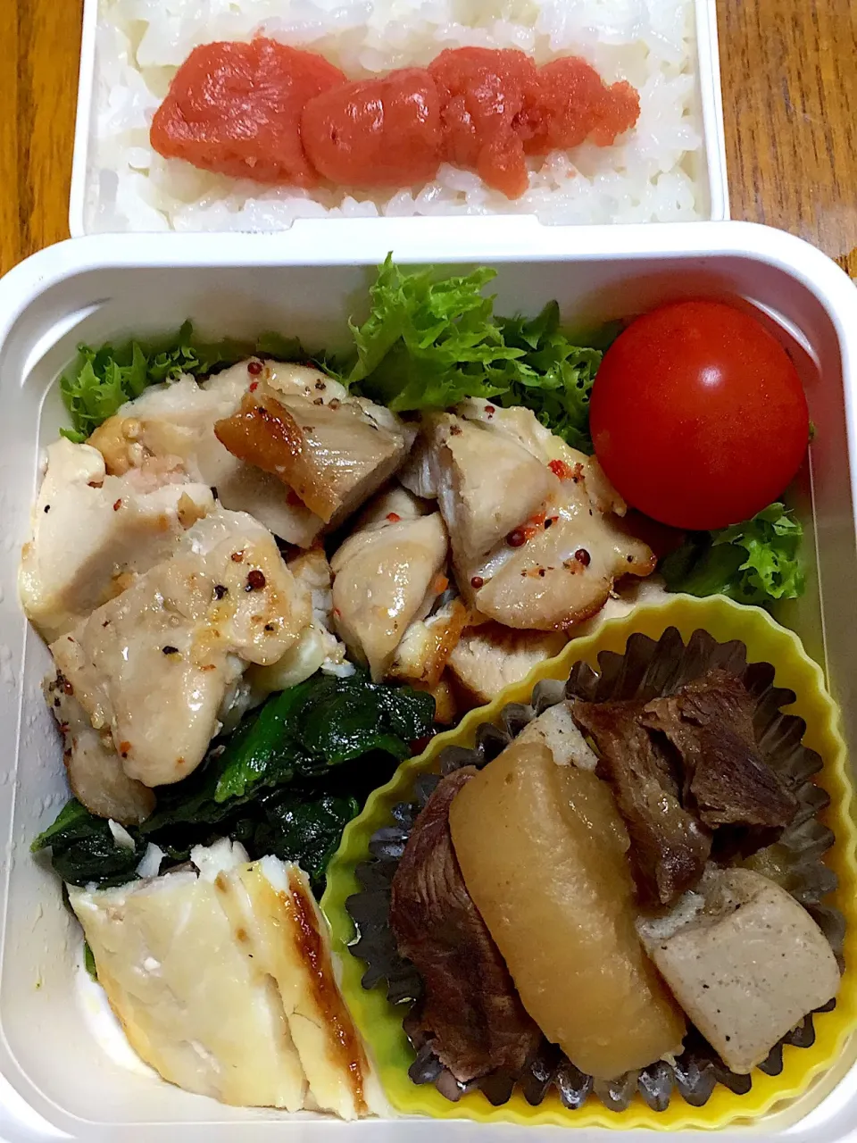 11月12日（日）レモンチキン🍋牛スジ煮込み 弁当🍱💪|かよっぺさん