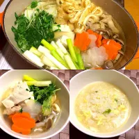 Snapdishの料理写真:【SnapDishさんから頂きました】『ミツカン〆まで美味しい鍋つゆ 』焼きあごだしつゆで温まるカンタンお鍋❤|よっしーさん