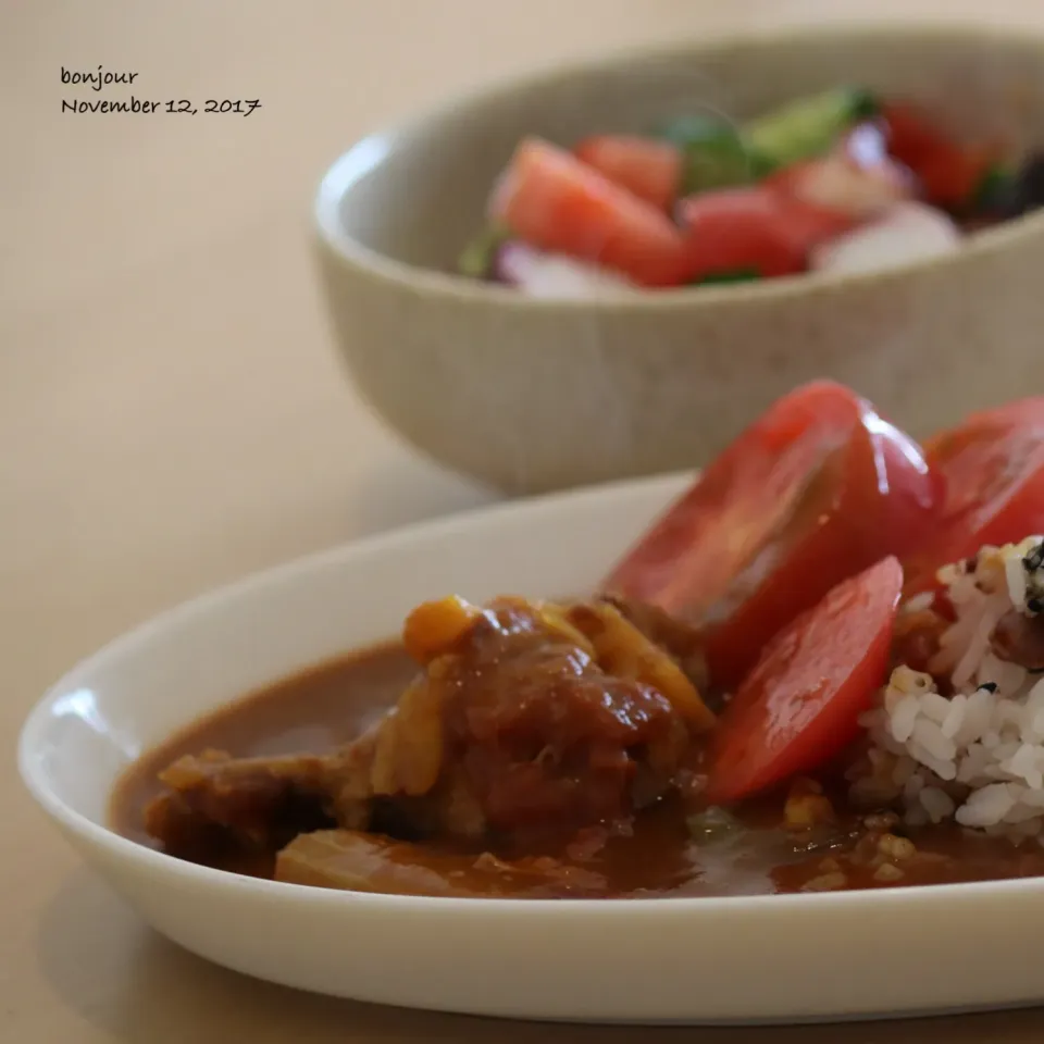 とまと と 鶏のカレー🍛|yasuko murakamiさん