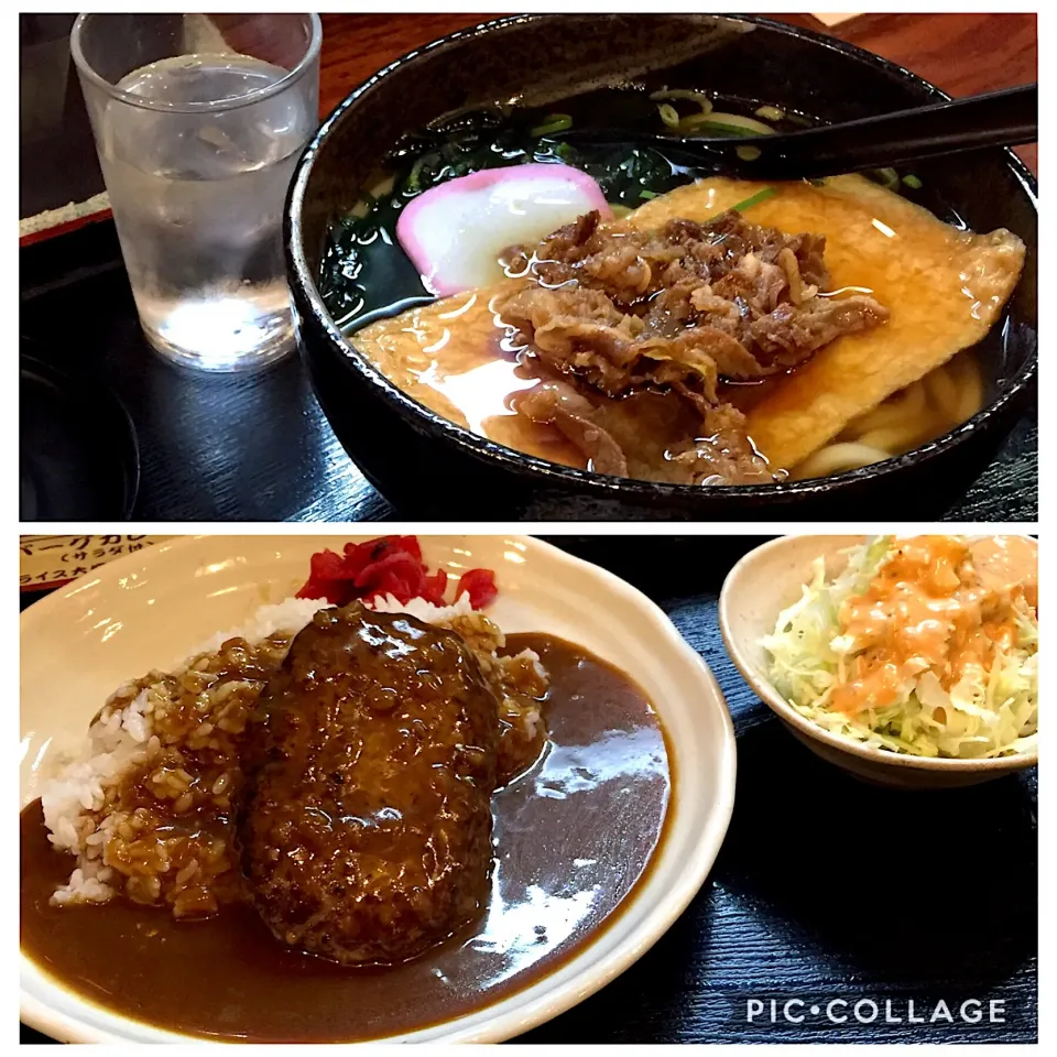 カレー🍛と肉うどん(^O^)／|すかラインさん