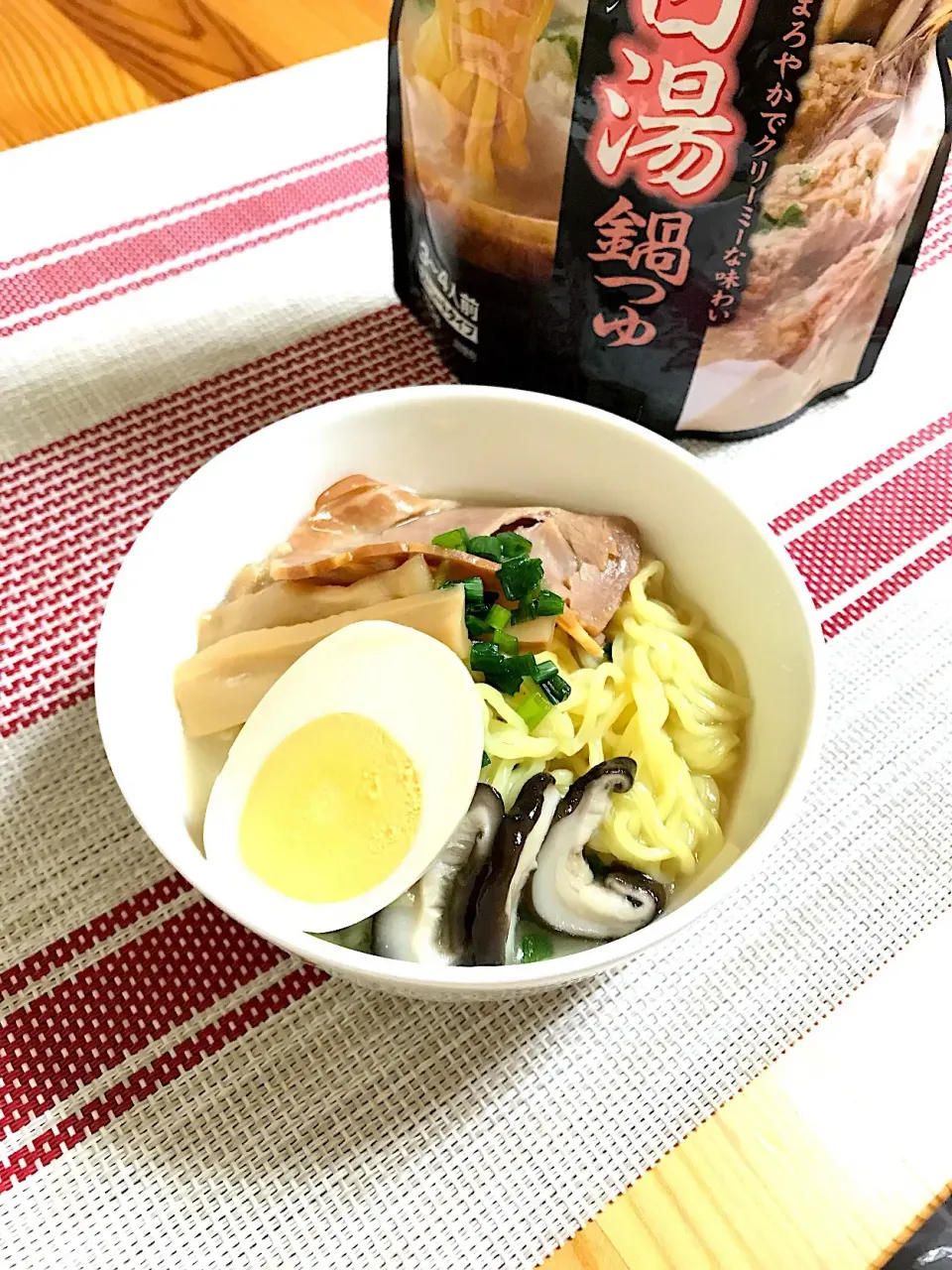 濃厚！鶏白湯ラーメン【ミツカン 〆まで美味しい濃厚鶏白湯鍋のもと】使用|sayaさん