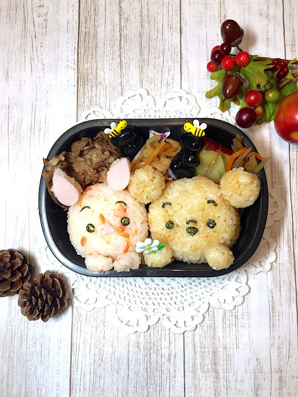 プーさんとピグレットのお弁当☆|makoryuneさん